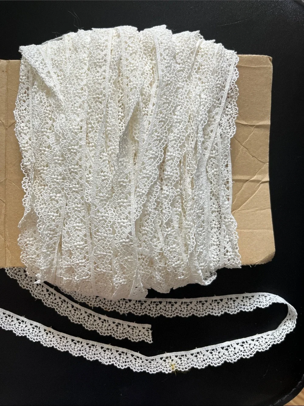 White Lace Trim Ribbon for Sewing and Crafts